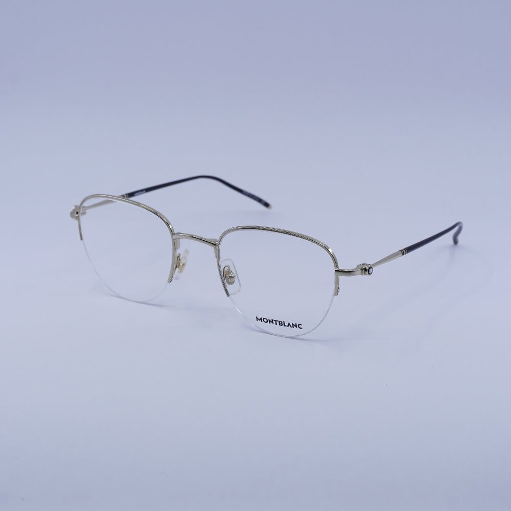 Montblanc MB0129O 004 Eyeglasses Gold 52mm Aviator Frame